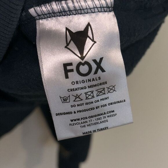 Fox Amsterdam  bicycle capital of the world blue hooded sweatshirt size small - Picture 5 of 6